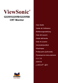 Zobrazit dokument ViewSonic G225fSB Uživatelský manuál